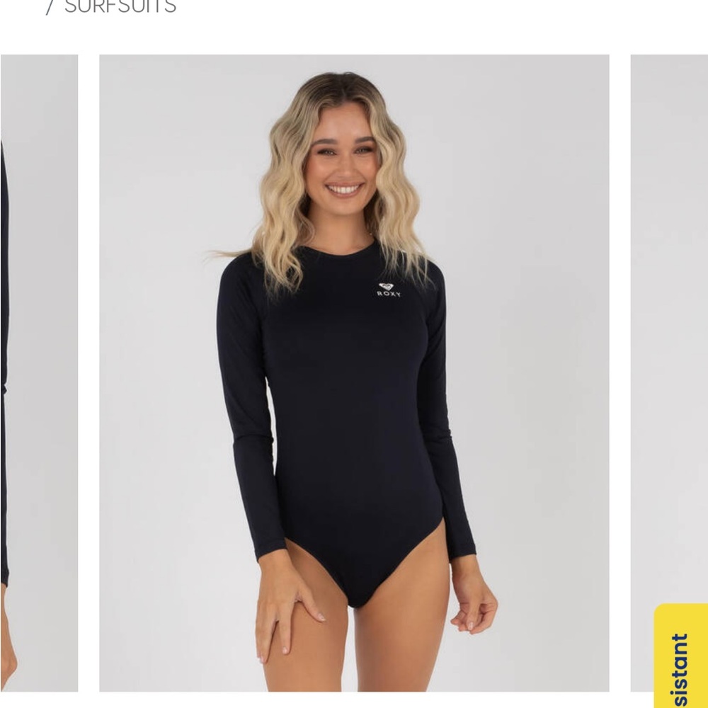 Roxy Women's Black Long Sleeve One Piece
